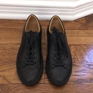 NWB KOIO Black leather sneakers size 38
